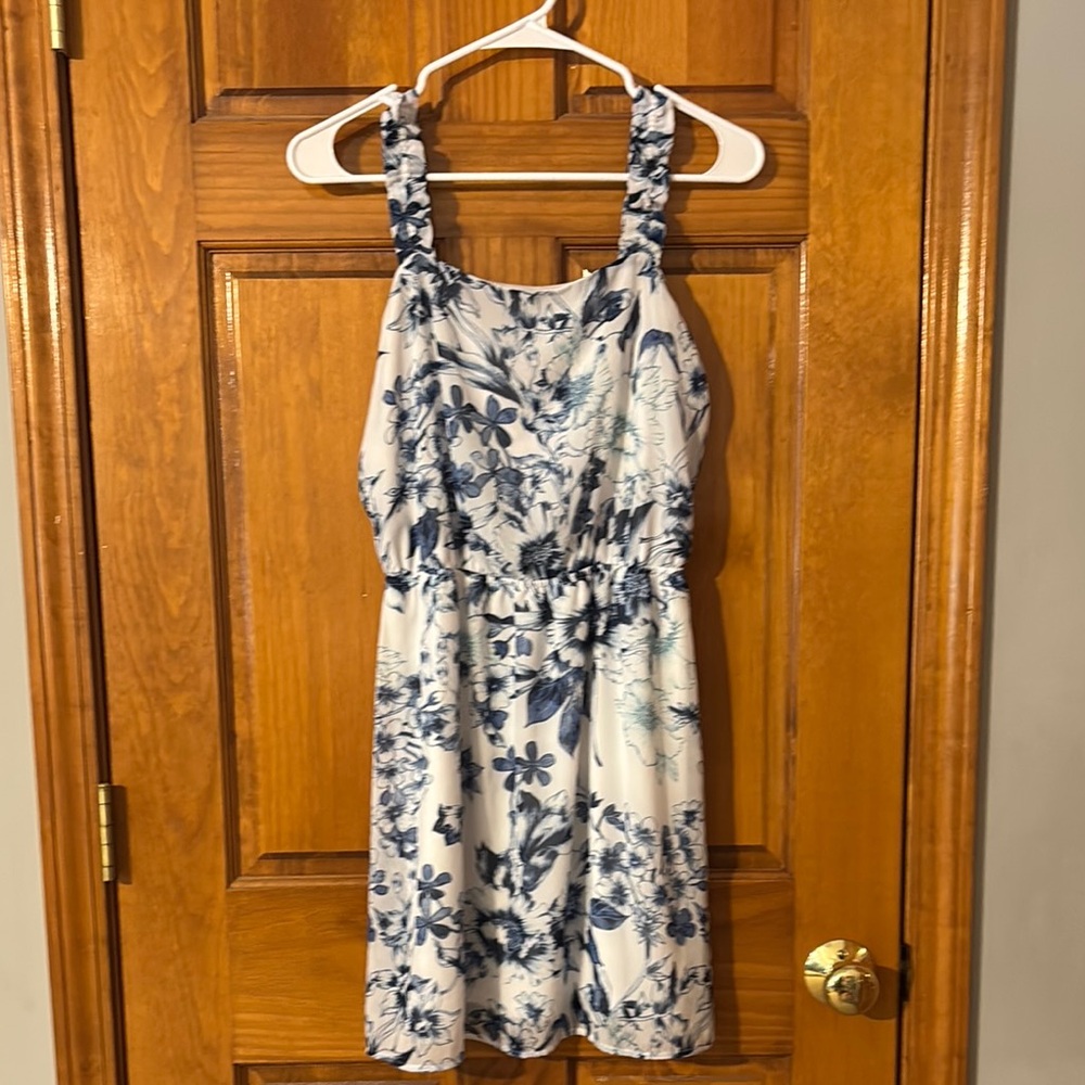 Maurices Blue and White Halter Sundress